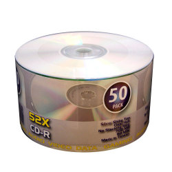 CD-R 52X 80Min/700MB Silver Shiny Blank Media Discs