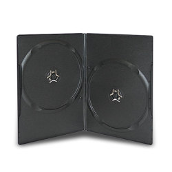 7mm Slim Double Black DVD Cases