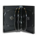 27mm 8 Disc Black CD/DVD Case with 3 Trays