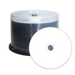10X White Inkjet Printable Single Layer Write Once 25GB Blu-Ray Blank Disc