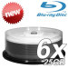 Blaze 6X White Inkjet Hub Printable Single Layer Write Once 25GB Blu-Ray Media