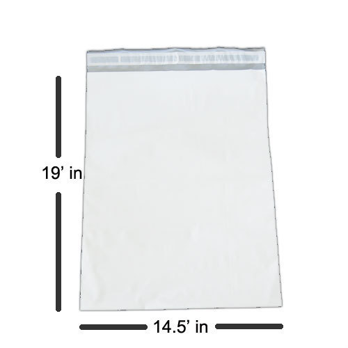 5000 Bulk White Poly Mailer Envelopes 14.5x19 - 2.6 Mil Thick ValueMailers