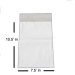 Premium 7.5 x 10.5" White Poly Mailer - 2.5 mils Thickness