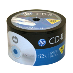 Logo Branded 52X CD-R Blank Media Discs