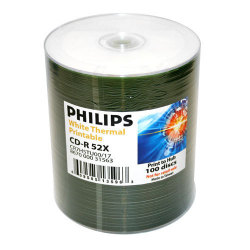 CD-R 52X White Thermal Hub Printable CDR Blank Media Discs (CR7H5TU00/17)