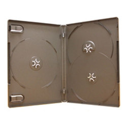 3 Disc Overlap Black DVD Case - 14mm