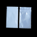 Half Ounce / 14 Gram White Barrier Bags With Clear Front, White Back, Silver Metalized Interior