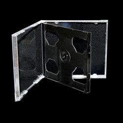 10.4mm Standard Double Black CD Jewel Case