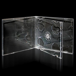 Premium Grade 10.4mm Double Crystal Clear Jewel Case with Clear Tray - 100% New Material