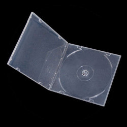 5.2mm Slim Single Clear PP Poly CD DVD Cases without Outer Sleeves