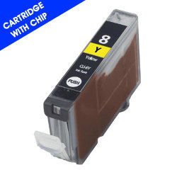 Canon CLI-8Y Remanufactured Yellow Inkjet Cartridge with Chip