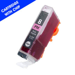 Canon CLI-8PM Compatible Photo Magenta Inkjet Cartridge with Chip