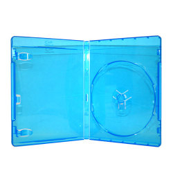 12MM Single Blu-Ray Premium DVD Cases with Embossed Blu-ray Logo