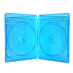 12mm Double Blu-Ray Premium DVD Cases with Printed Blu-ray Logo