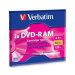 Verbatim DVD-RAM 4.7GB 3X Single-Sided Rewritable Blank Media Discs W/ Type 4 Cartridge