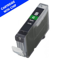 Canon CLI-8G Remanufactured Green Inkjet Cartridge with Chip